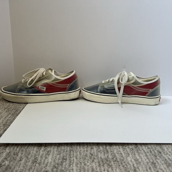 Vans ComfyCush Slip-Skool Canvas True Navy Red Shoes Mens Size 7, Women’s 8.5 - Picture 3 of 8